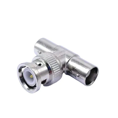 BNC Tee Surveillance Coaxial Adapter Q9 Connector T-Type Adapter Coaxial Connector